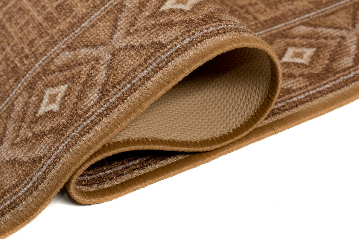 TEPPICHLÄUFER Anti-Rutsch Beige rutschfest Gummiunterlage 67/1100 cm - Beige, Textil (67/1100cm) - Tapiso