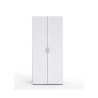 GARDEROBENSCHRANK weiß - Weiß, Holzwerkstoff (78/175/49cm) - ebuy24