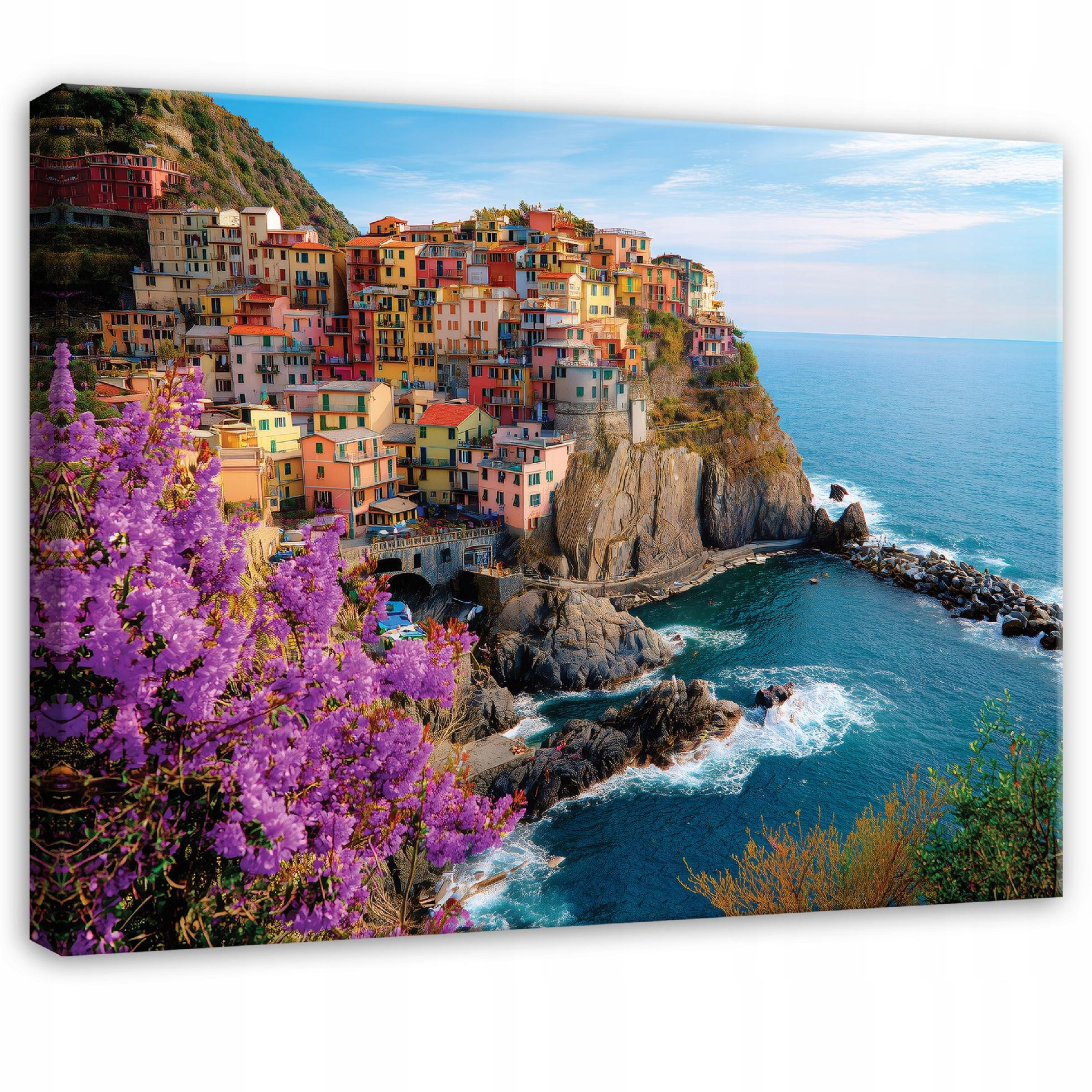 LEINWANDBILD Insel Ozean Blau 120x80 cm - Multicolor, Holzwerkstoff (120/80cm) - Wallarena