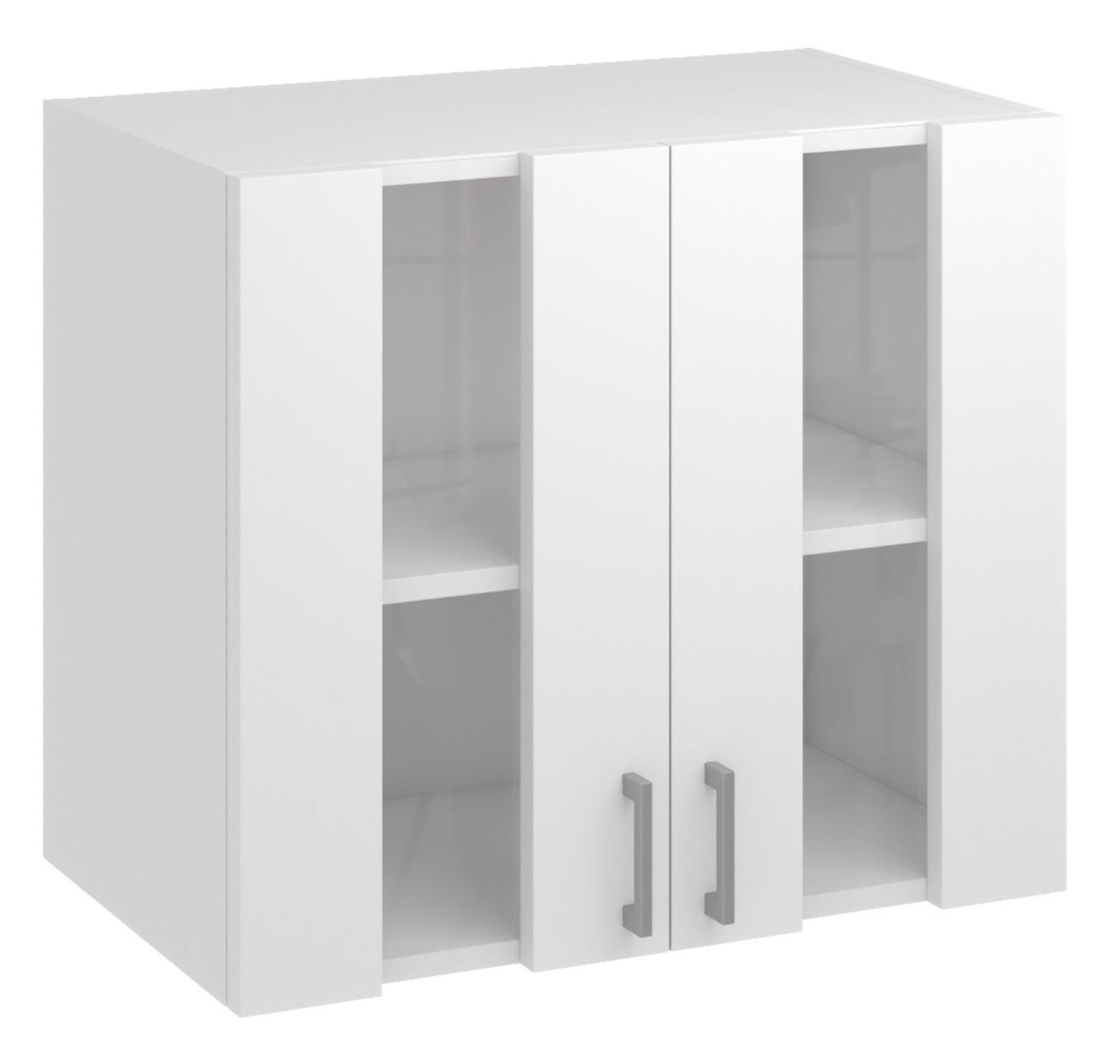 KÜCHENHÄNGESCHRÄNKE G80 2DS1 weiß matt - Weiß, Holzwerkstoff (80/60/31cm) - roe furniture