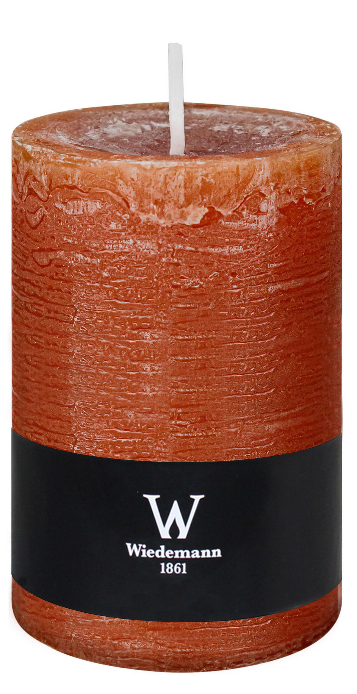 STUMPENKERZE Rustik Marble Style Dukat 140 x Ø 98 mm, 1 Stück - Terracotta, Paraffin (14cm) - Wiedemann Kerzen