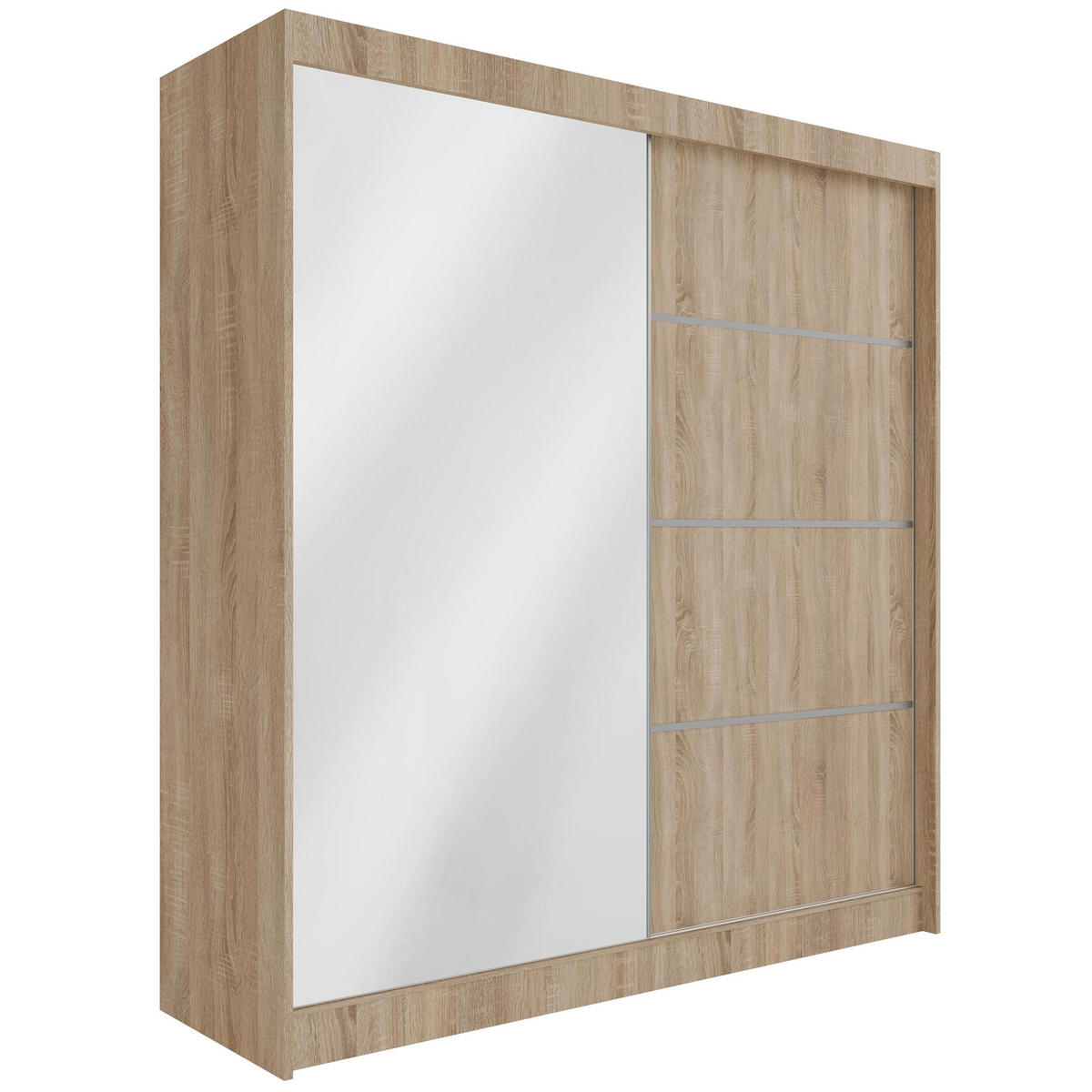 KLEIDERSCHRANK PAOKI - 200 cm - Sonoma Eiche - Sonoma Eiche, Holzwerkstoff (200/215/61cm) - ALTDECOR