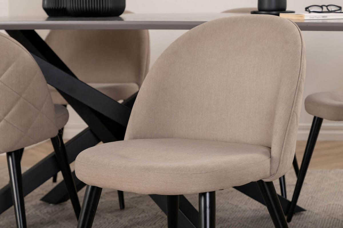 TISCHGRUPPE Beige - Beige, Holzwerkstoff (90/76/190cm) - ebuy24