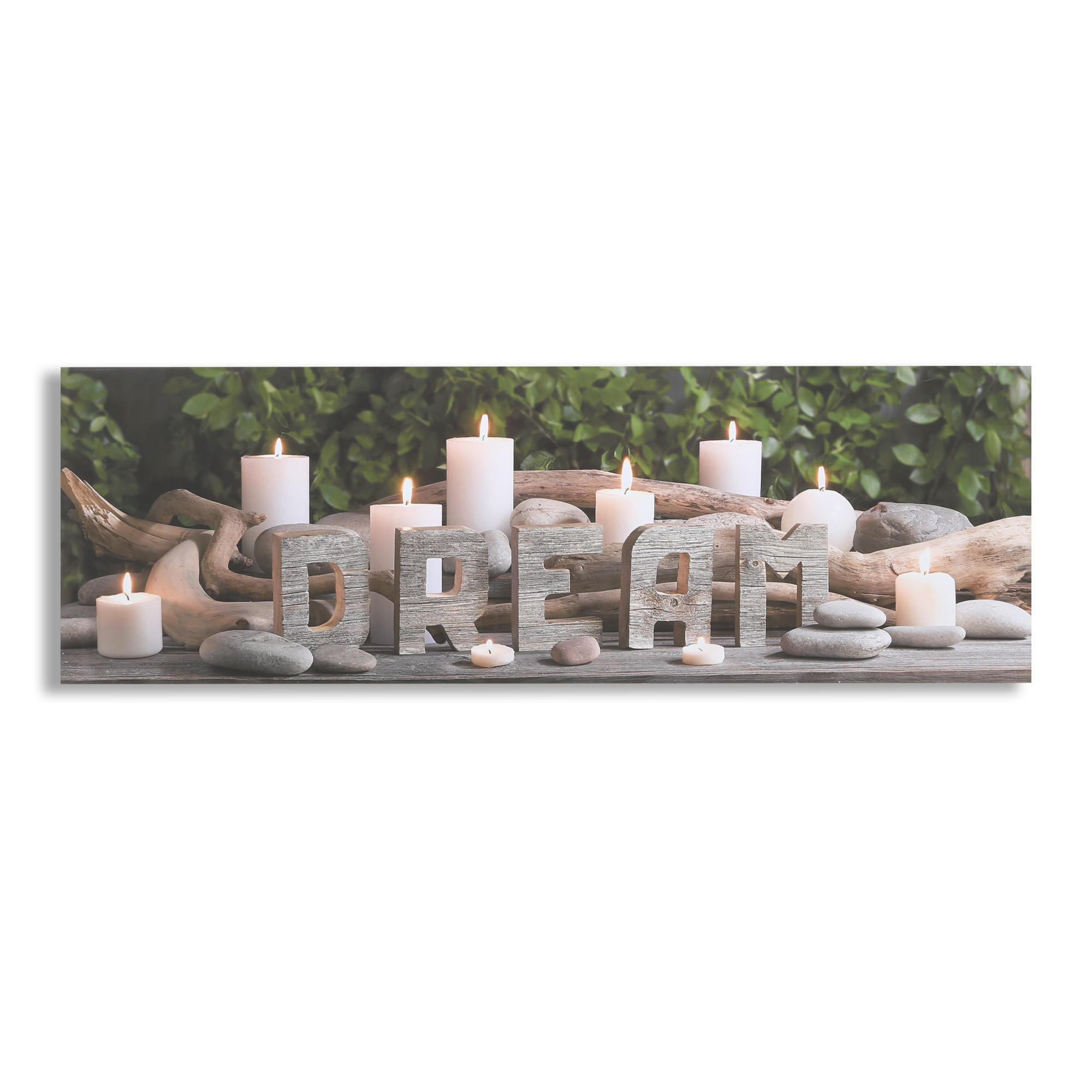 LEINWANDBILD - Traum - 30x90cm - Braun/Grün, Holzwerkstoff (90/30cm) - Art for the Home
