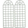 RANKGITTER 2er Set Metall antik-grün - Grün, Metall (70/180/1cm) - CLP