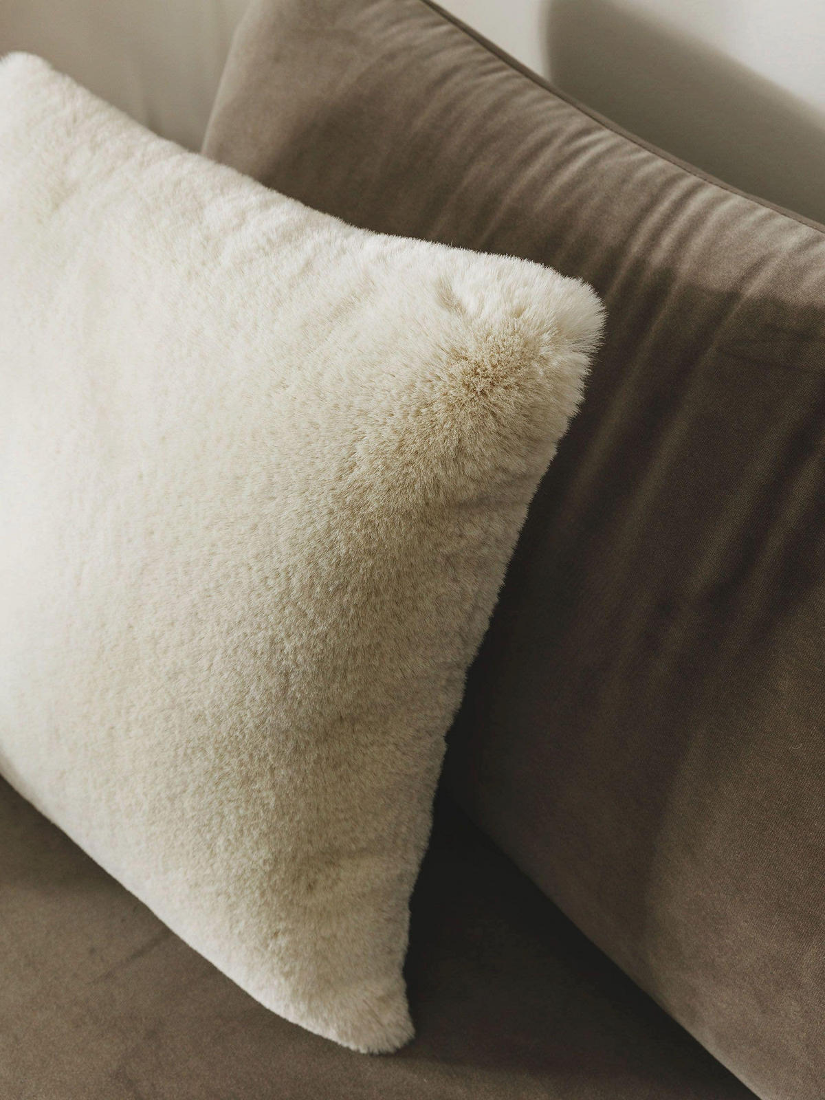 KISSENBEZUG Dave Cream 45x45 cm - Creme, Textil (45/45cm) - benuta Nest