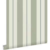 TAPETE Streifen 50 x 900 cm - Grün, Papier (50/0.1cm) - ESTAhome