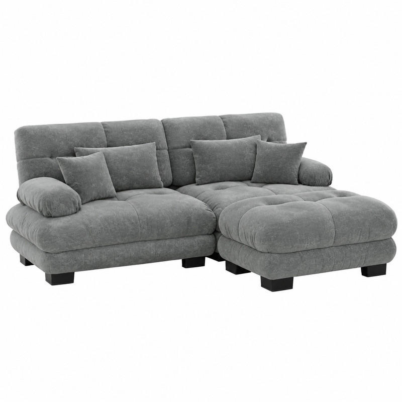Meubliv Sofa Hellgrau 220x145 cm