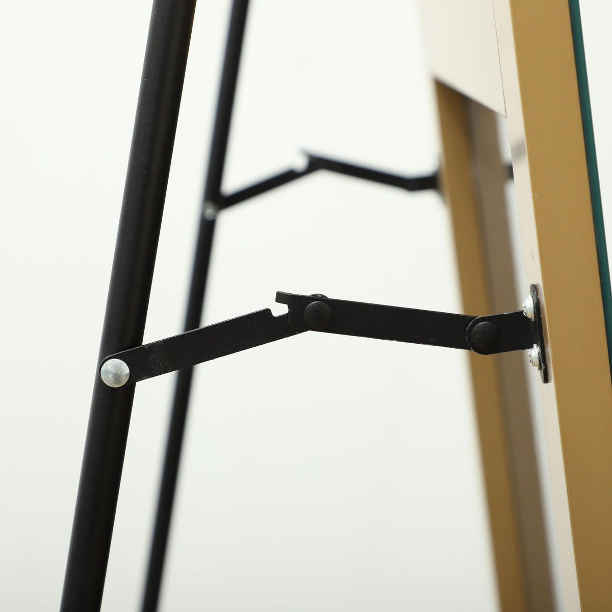 STANDSPIEGEL DE-17920 Bogenform mit Standfuß & Wandmontage Gold - Goldfarben, Glas (50/150/3.6cm) - ComfortXL