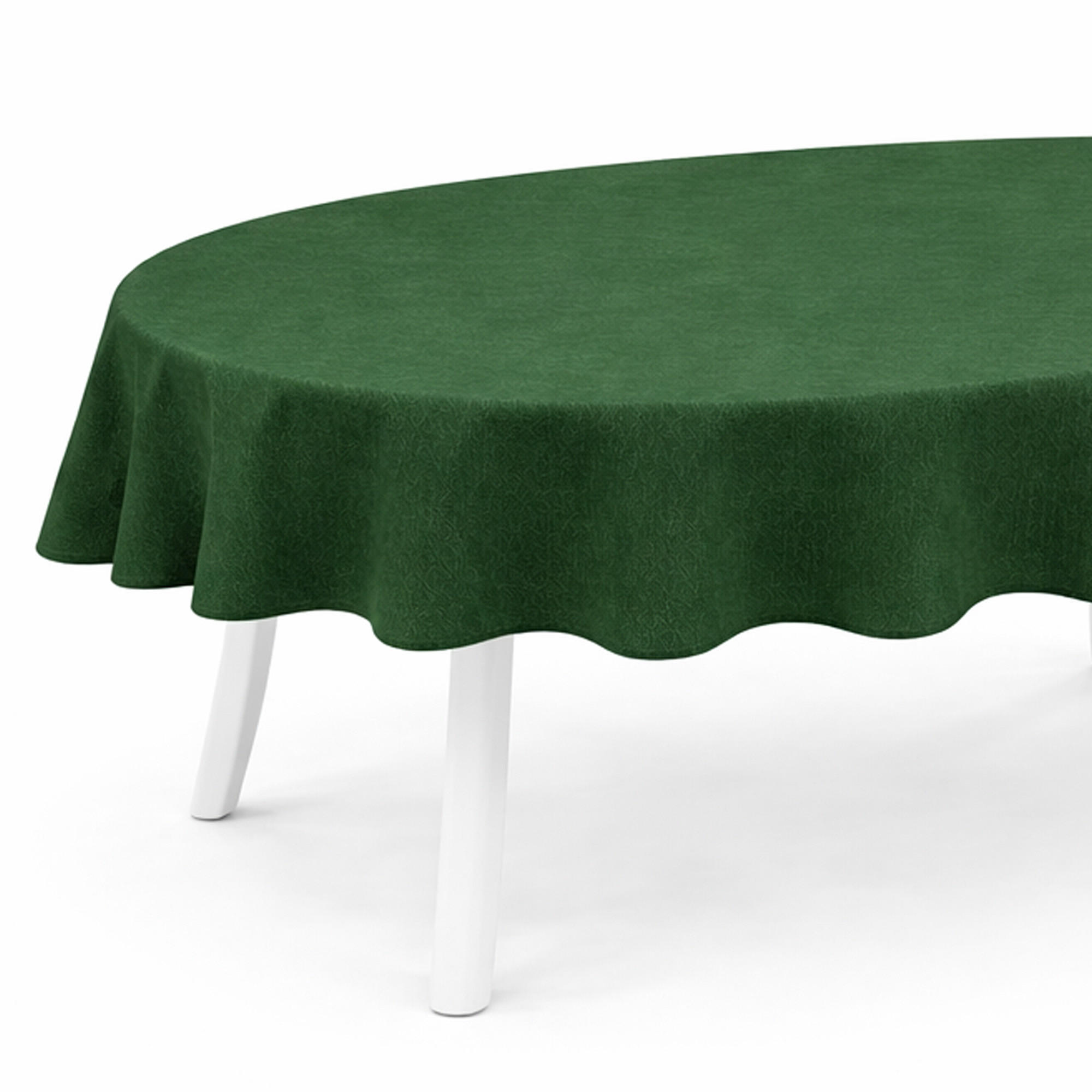 TISCHDECKE Garten Weichschaum 140x180cm - Dunkelgrün - Dunkelgrün, Kunststoff (180/140cm) - Bestlivings