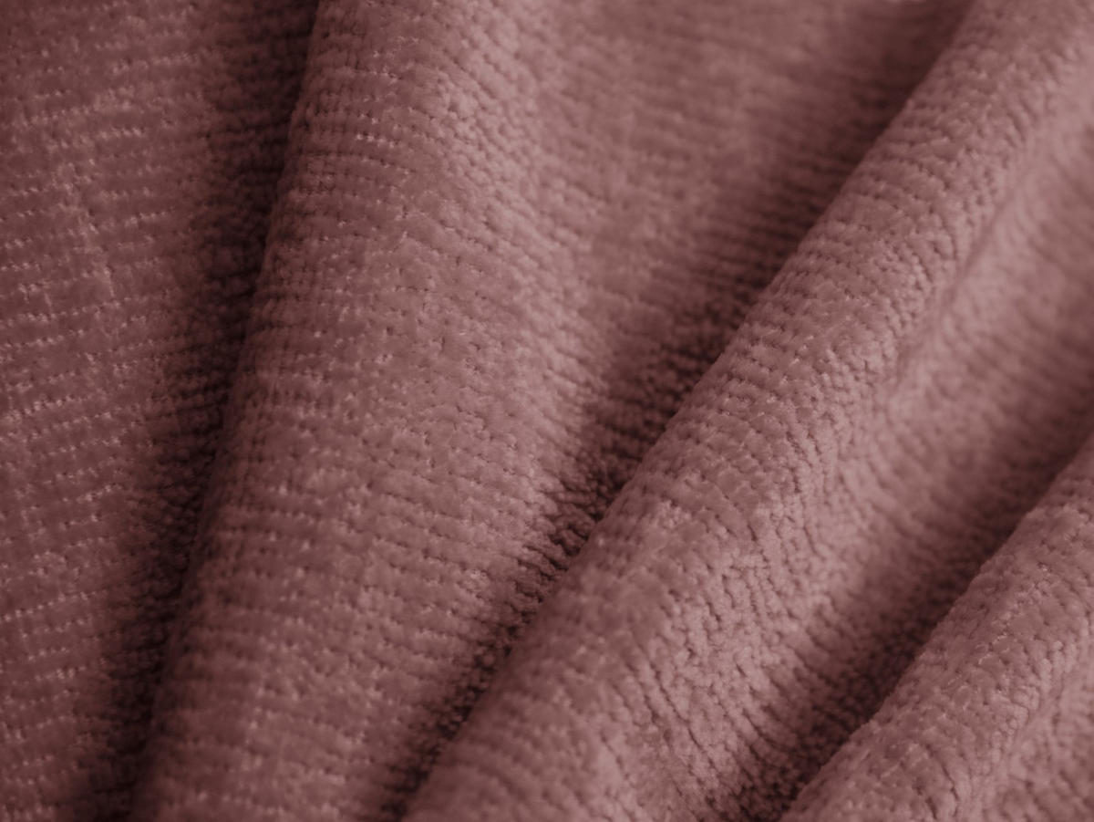 BETT mit Bettkasten und Kopfteil Kaelle aus Chenille-Stoff rosa 180x200cm - Pink, Textil (180/200cm) - Micadoni