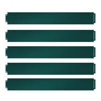 RASENKANTE Grün 100 x 14 cm 5 Meter - Grün, Metall (100/14/0.7cm) - Vicco