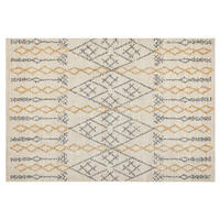 KURZFLOR-TEPPICH Kadapa 200/140 cm - Beige, Textil (140/200cm) - Beliani
