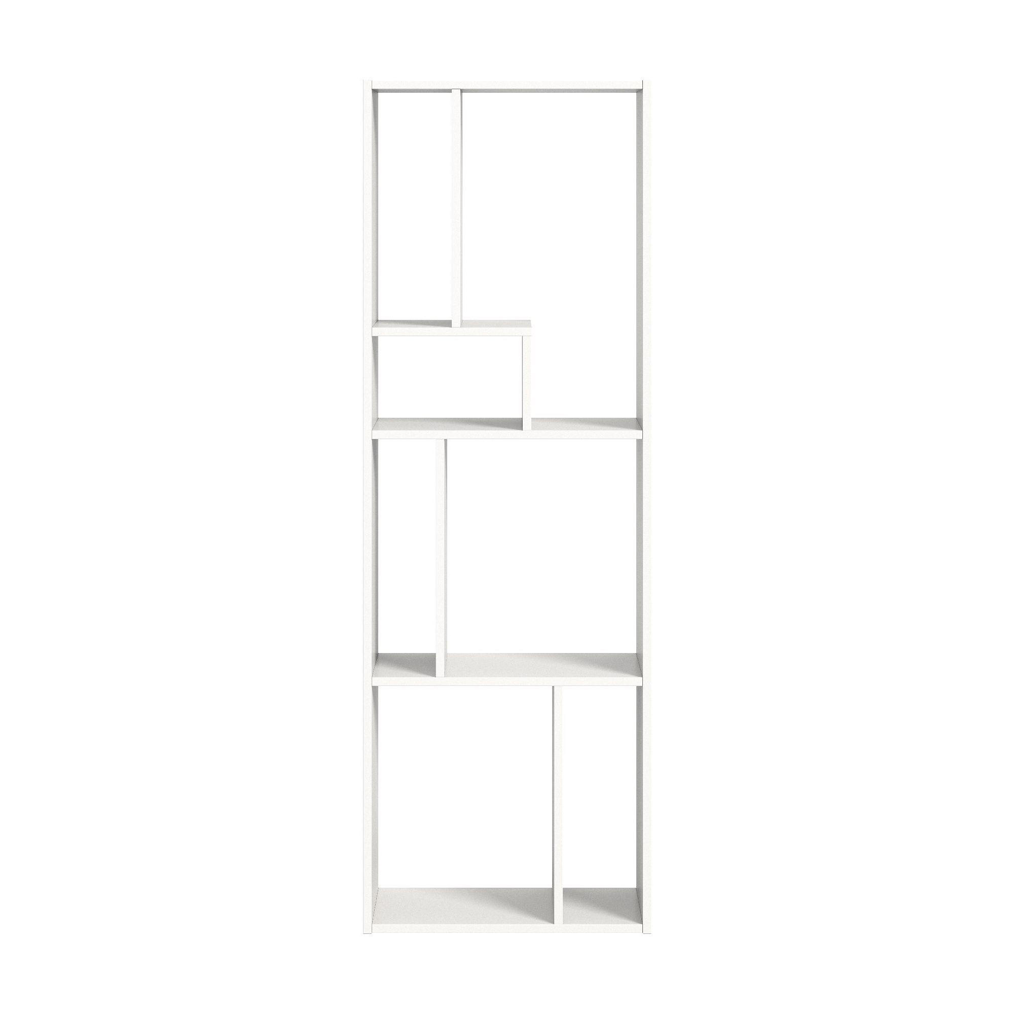 STANDREGAL Tommy 28/54/159 cm - Weiß, Holzwerkstoff (54/159/28cm) - Xonox