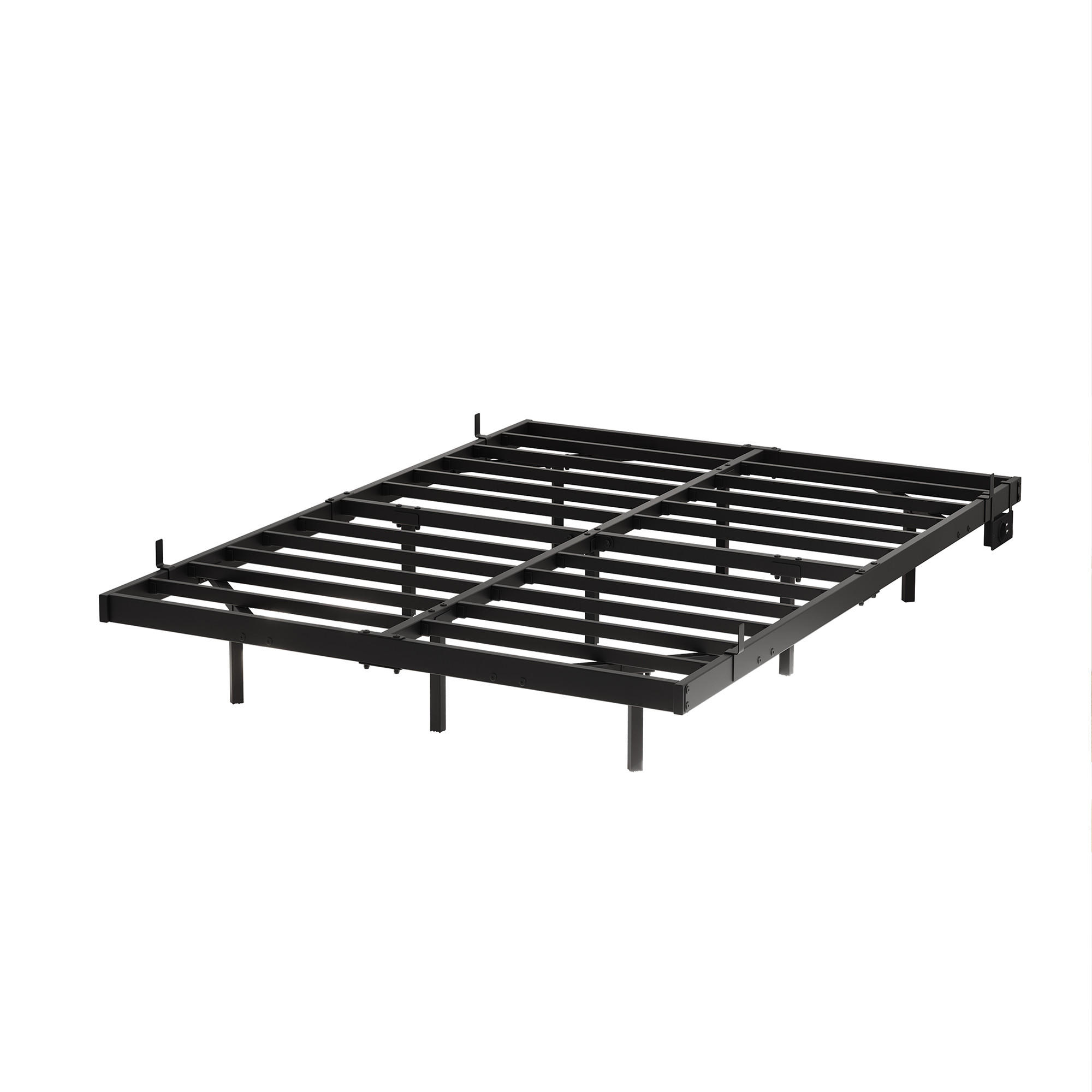 METALLBETT 140/190 cm DE-35510 mit LED und Ladestation Schwarz - Schwarz, Metall (140/190cm) - ComfortXL