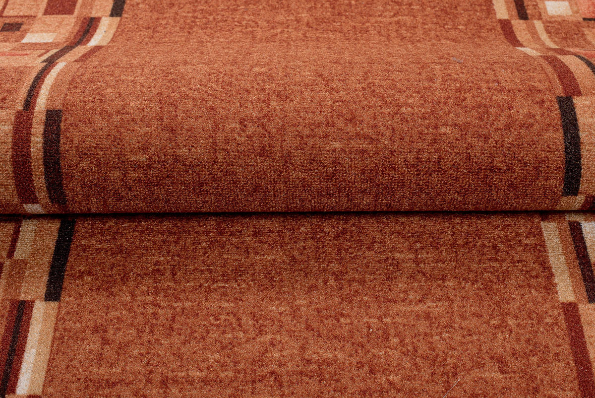 TEPPICHLÄUFER Anti-Rutsch Orange rutschfest Gummiunterlage 80/700 cm - Orange, Textil (80/700cm) - Tapiso