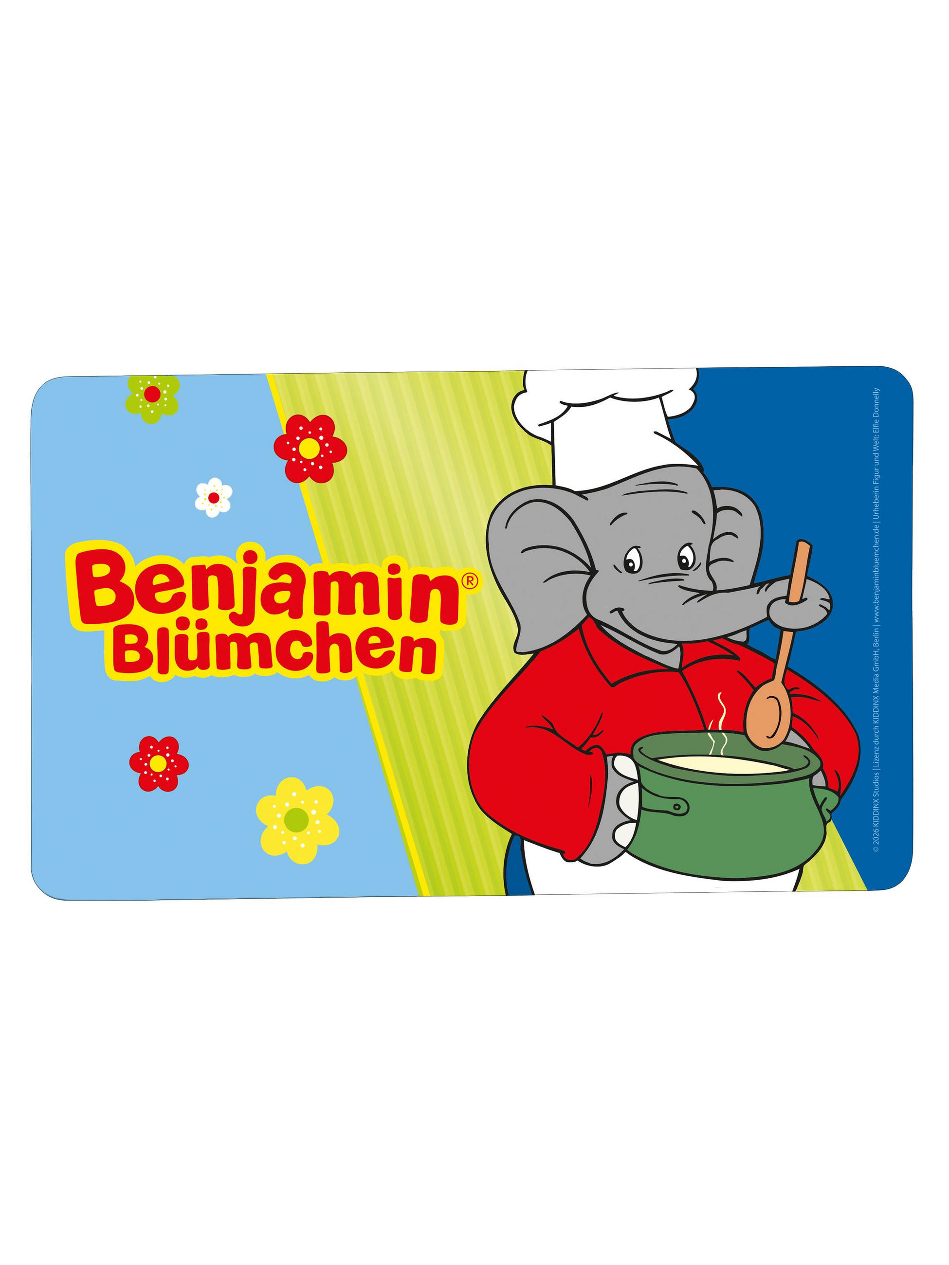 BRETTCHEN Benjamin Blümchen Mehrfarbig 14,5 x 23,5 cm - Multicolor, Kunststoff (14.5/23.5cm) - United Labels