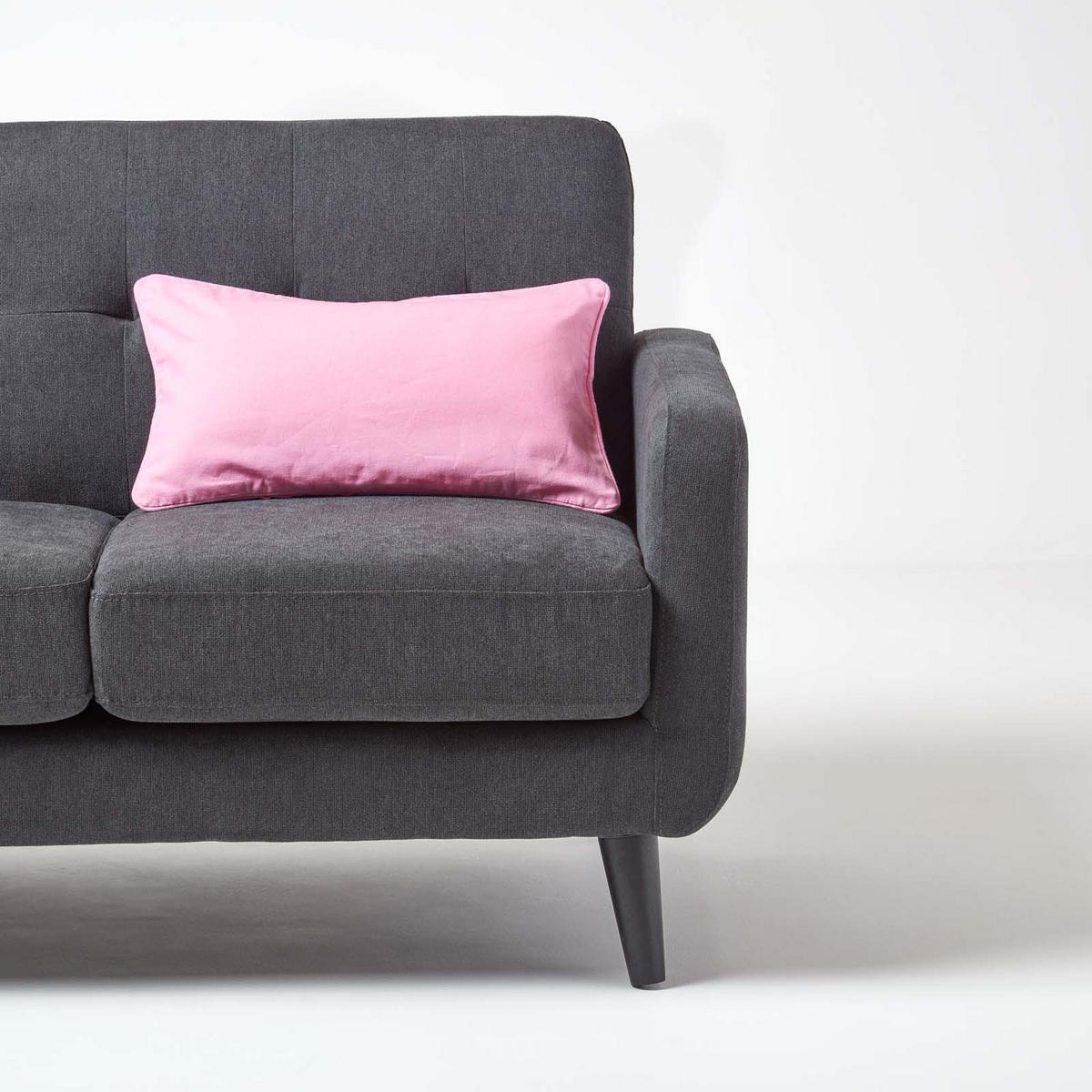 KISSENHÜLLE rosa 30/50 cm, 100% Baumwolle - Rosa, Textil (30/50cm) - Homescapes