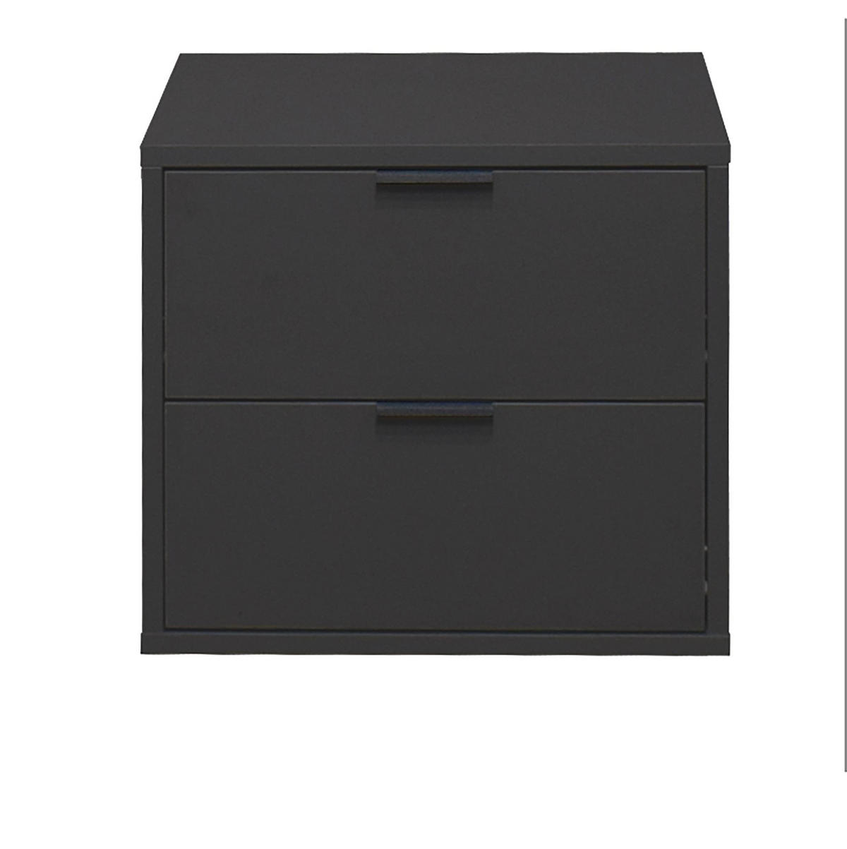 KOMMODE Erna 51x45x47 Anthrazit matt Lack - Anthrazit, Holzwerkstoff (51/47/45cm) - 58aufmkessel