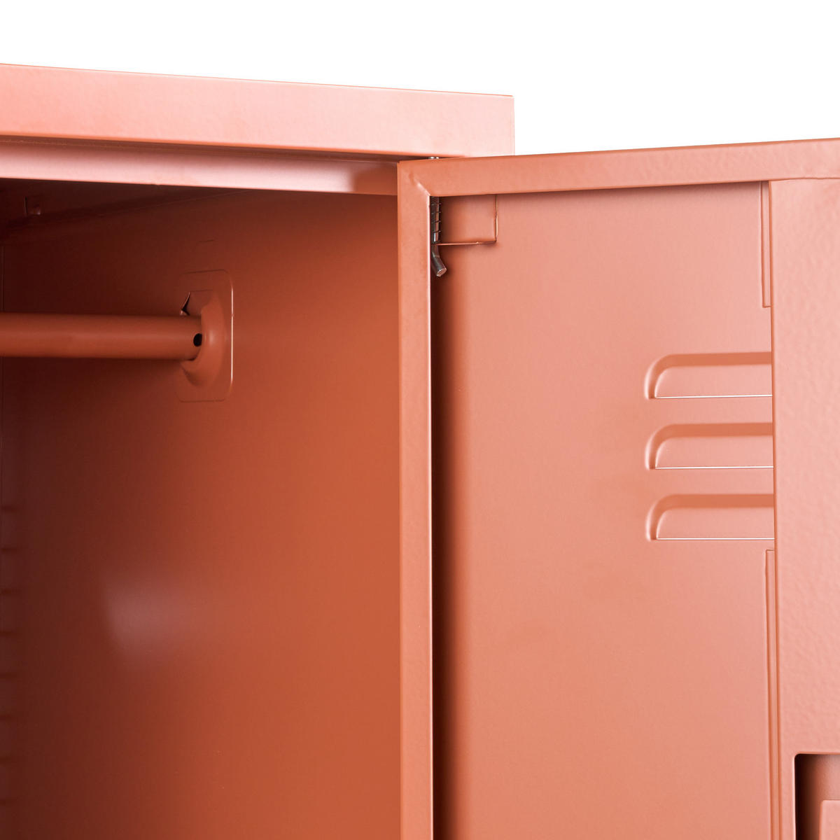 BÜROSCHRANK Metall Goldbraun Frome - Goldfarben/Braun, Metall (38/185/50cm) - Beliani
