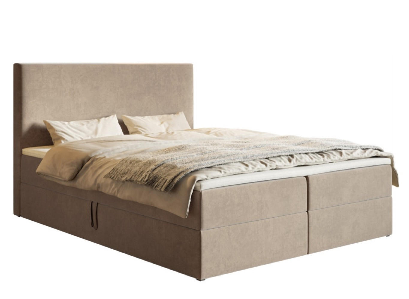 BETT Beige G2 Mit Bettkasten Und Matratze 140x200 cm - Beige, Textil (140/200cm) - Sepro Meble