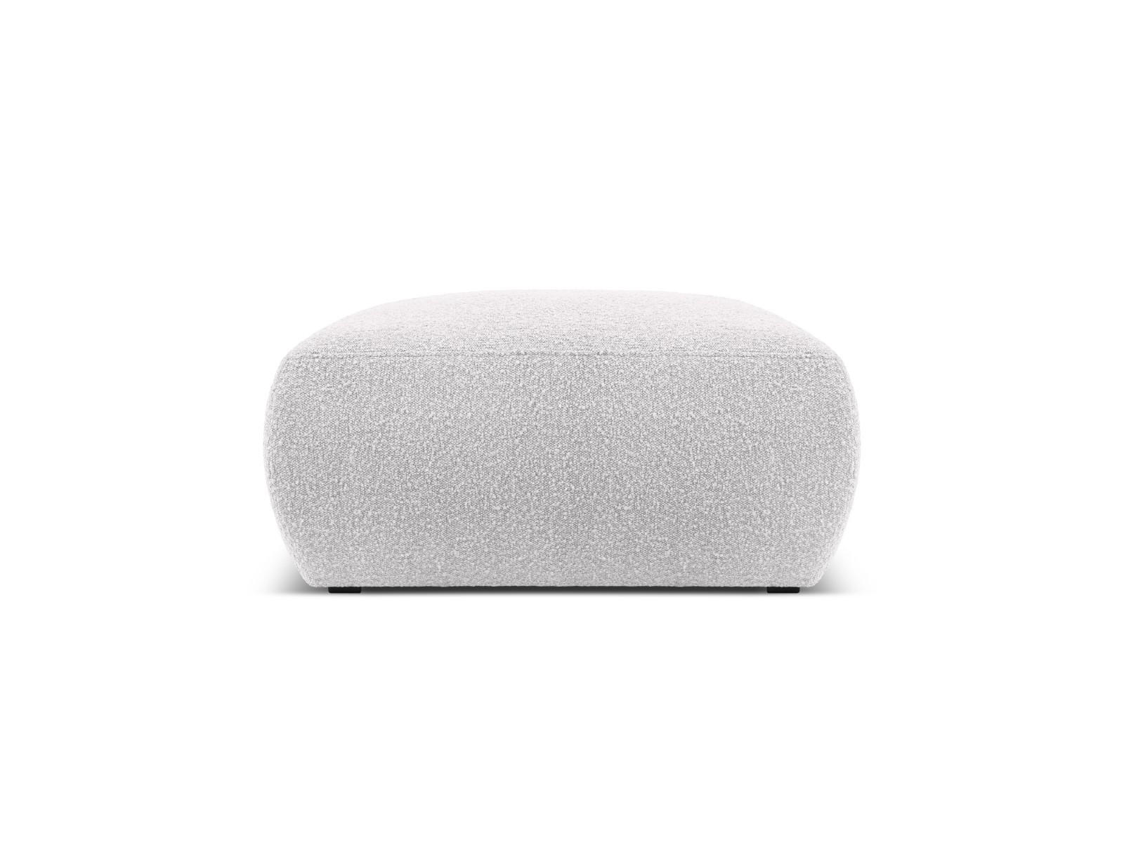 POUF Molino aus Boucle hellgrau - Hellgrau, Textil (75/36/75cm) - Micadoni