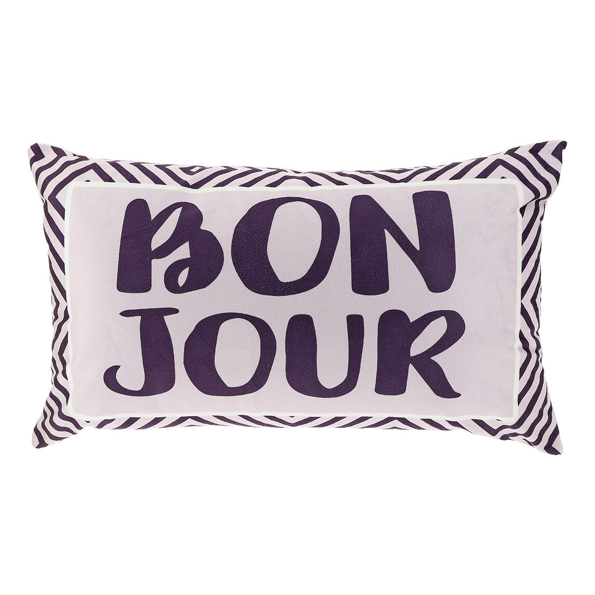 DEKOKISSEN Tekst Mehrfarbig 30/50/8 cm - Multicolor, Textil (50/30cm) - Unique Living