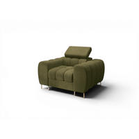 SESSEL Bastien In Stoff Moly - Grün, Holzwerkstoff/Textil (115/95/97cm) - Fun Möbel