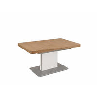 COUCHTISCH höhenverstellbar ausziehbar Con 110x57x70 Wildeiche Bianco - Wildeiche/Weiß, Holzwerkstoff (110/70/70cm) - 58aufmkessel