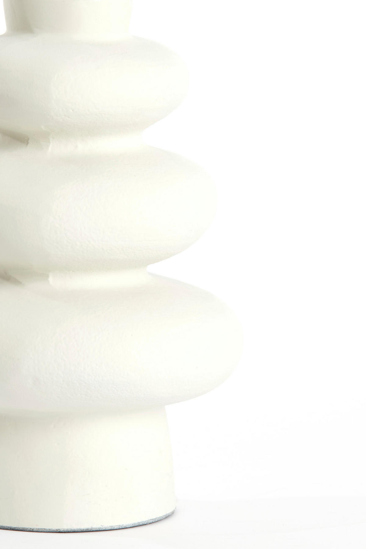 LAMPENFUSS Olona Weiß Ø16/27 cm - Weiß, Metall (16/16/27cm) - Light & Living