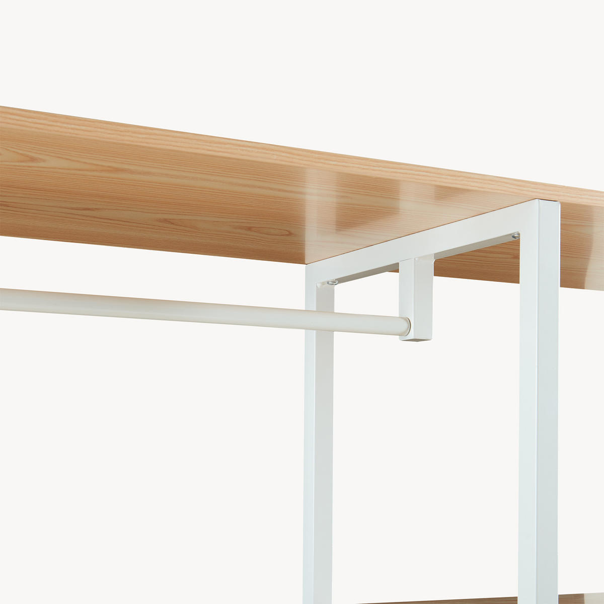 GARDEROBENSTÄNDER Larem - Eichefarben/Schwarz, Holzwerkstoff/Metall (120/180/40cm) - [en.casa]