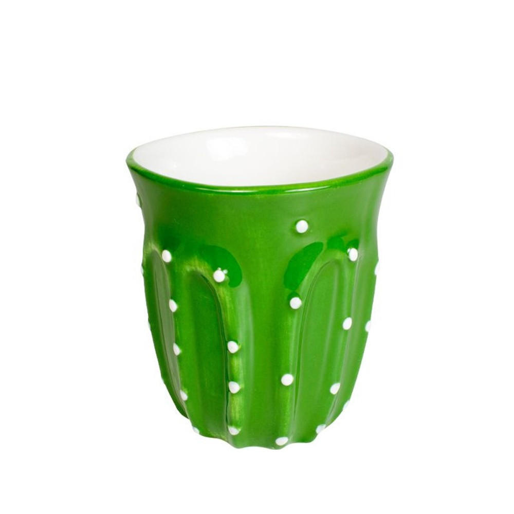 BECHER Kaktus in Grün - 350 ml - Multicolor, Keramik (0.35L) - Blond Amsterdam