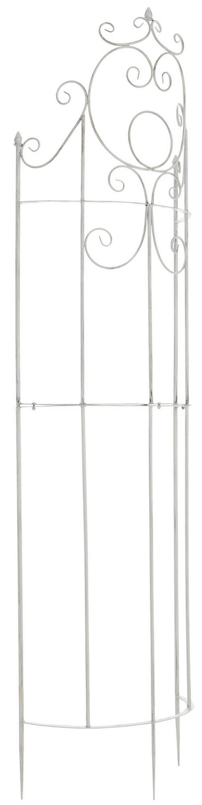 RANKGITTER Lavan antik weiß - Weiß, Metall (52.5/200/23cm) - TPFLiving