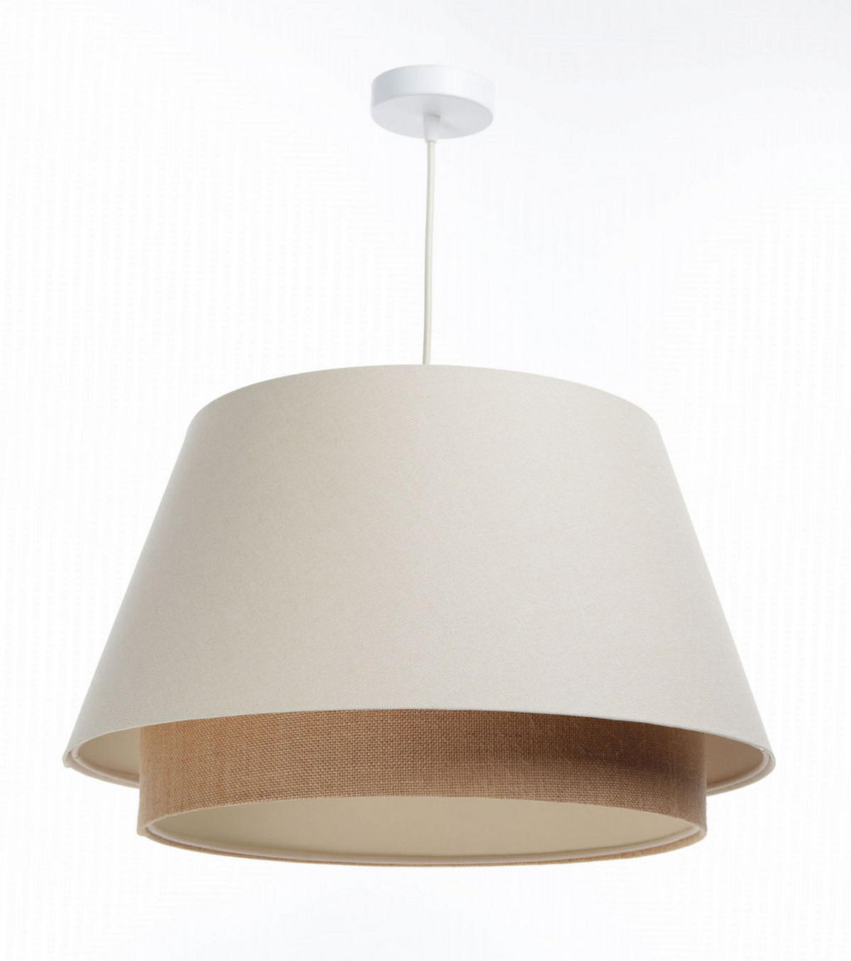 HÄNGELEUCHTE Beige 50/30 cm - Beige, Kunststoff (50/1.3/30cm) - ONZENO