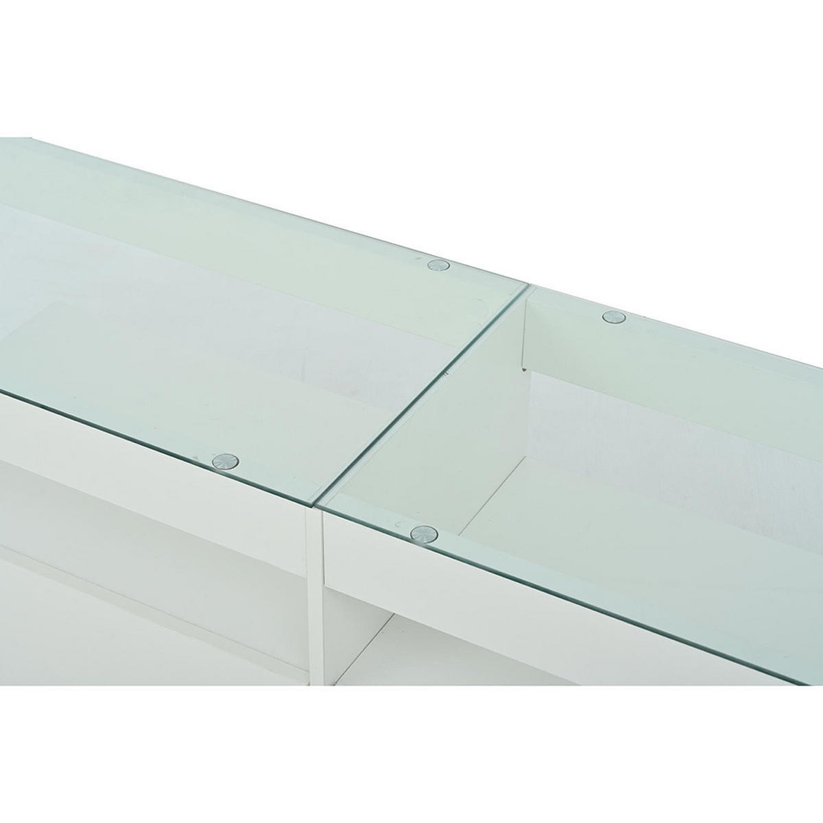 NISKI ORMARIĆ s 2 ladice, bijela - bijela, drvni materijal (180/46/40cm) - KOMHTOM