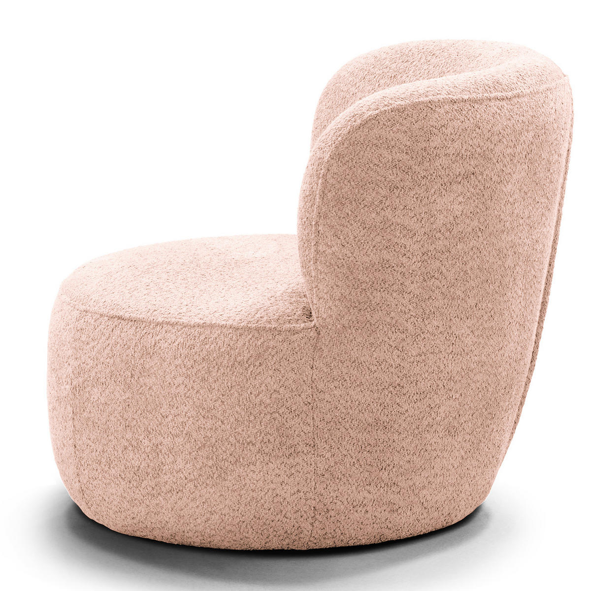 SESSEL - Mauve/Schwarz, Kunststoff/Textil (78/75/84cm) - home24