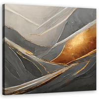 WANDBILD abstrakt textur glamour - Grau, Textil (50/50cm) - Feeby