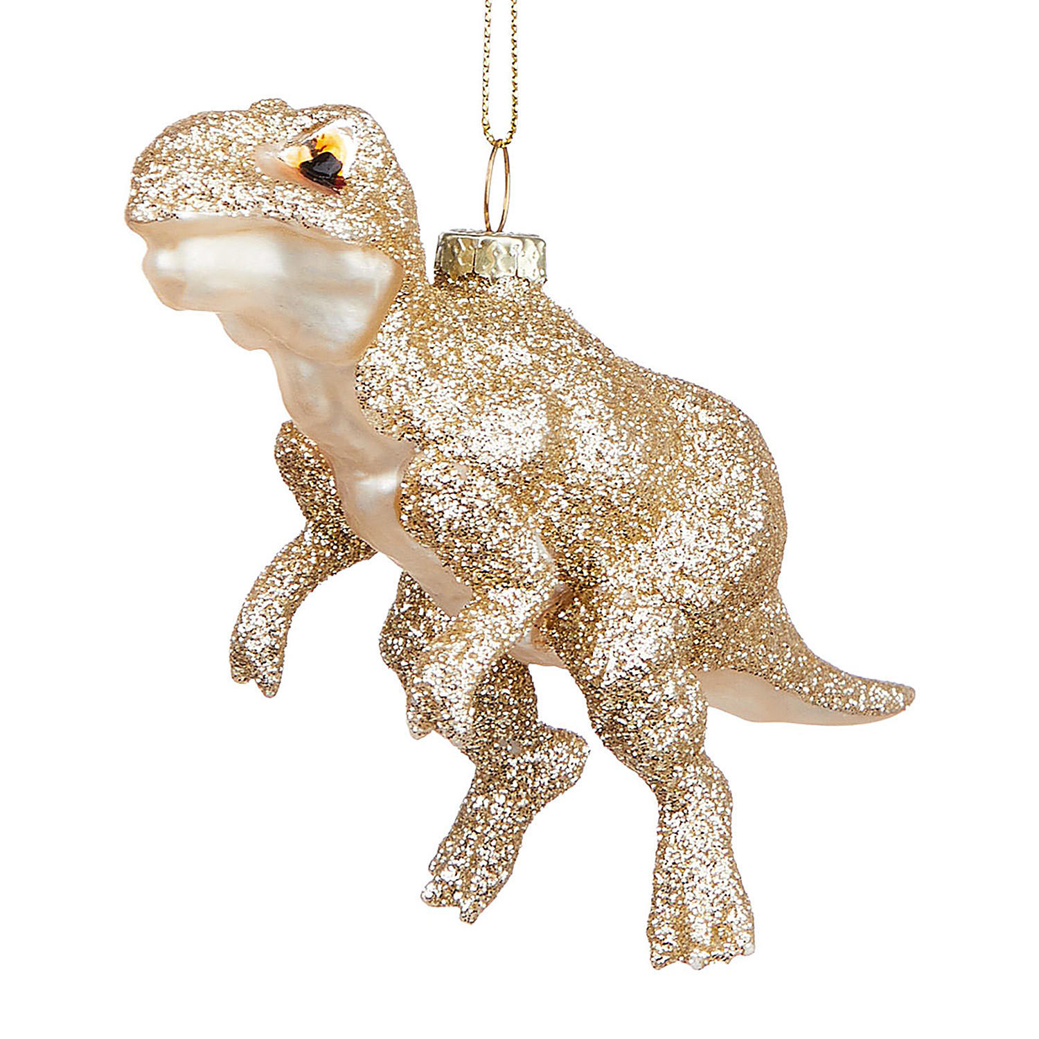 BAUMANHÄNGER Hang T-Rex - Goldfarben, Glas (3.9/6/12cm) - Butlers