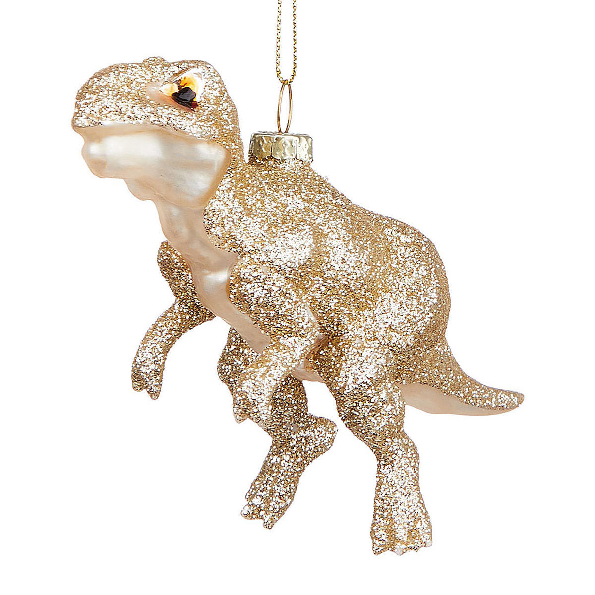 BAUMANHÄNGER Hang T-Rex - Goldfarben, Glas (3.9/6/12cm) - Butlers