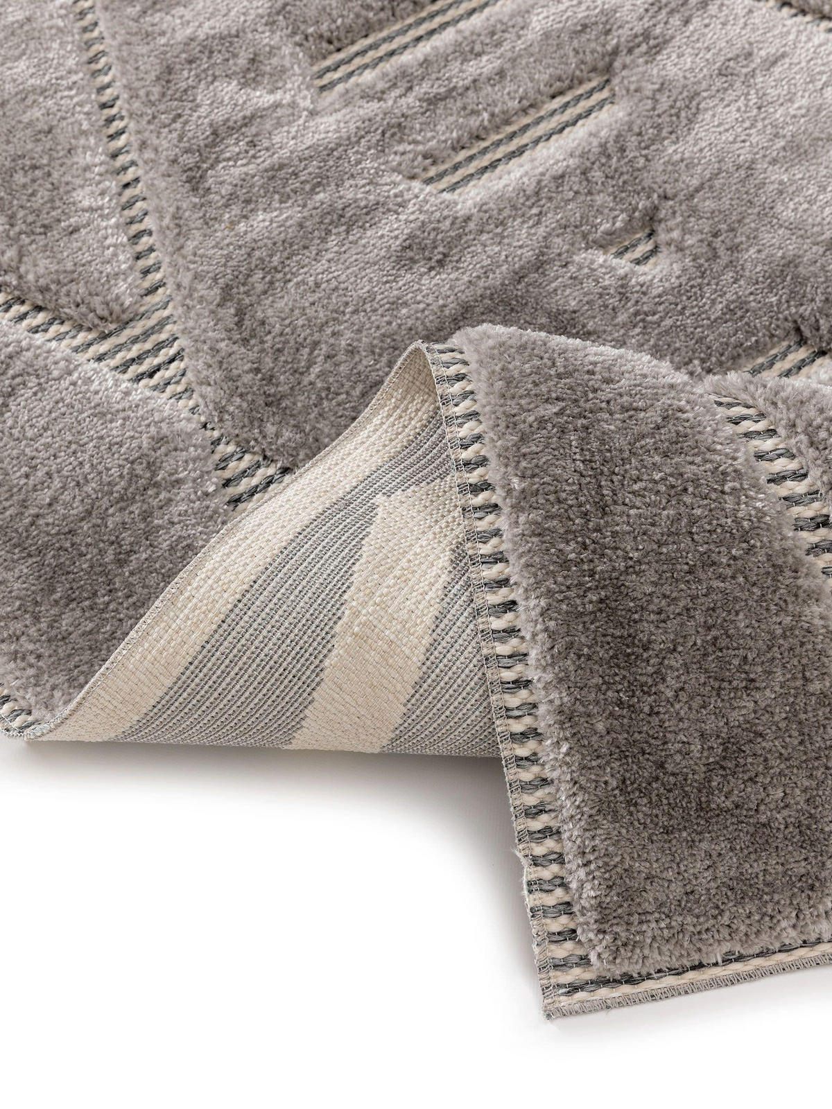 TEPPICH Elanie 250/350 cm - Grau, Kunststoff (250/350cm) - benuta Pop
