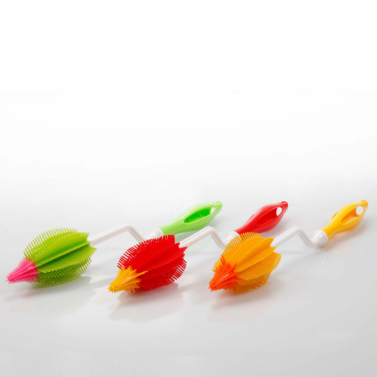 FLASCHENBÜRSTE - Gelb, Kunststoff (6/6/36cm) - Stoneline