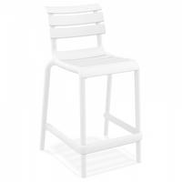 BARHOCKER Weiß 52x95x55cm - Weiß, Kunststoff (52/95/55cm) - AlterEgo