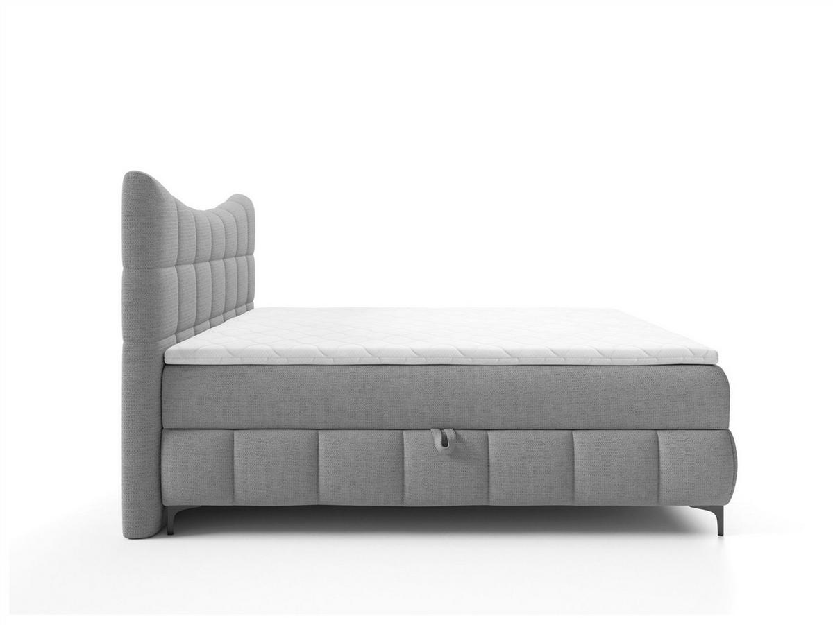 BOXBETT Charles In Aragon - Grau, Holzwerkstoff/Textil (120/200cm) - Fun Möbel