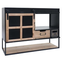 WANDREGAL Schwarz - Schwarz, Holz (67/52/22cm) - MCW