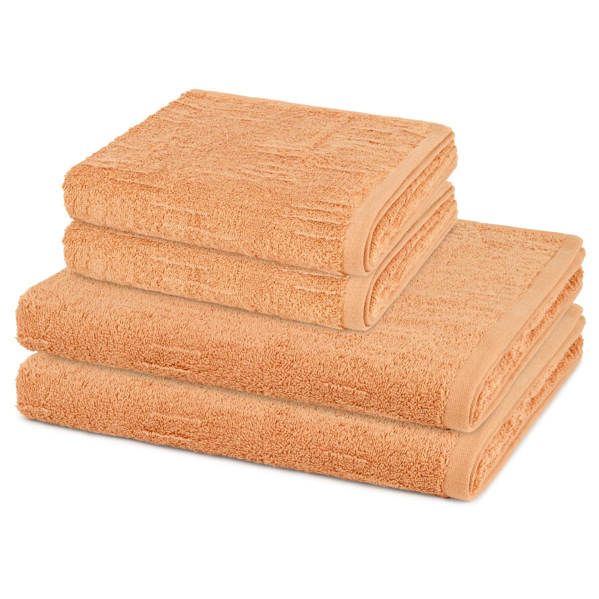 FROTTIERSET Premium 4-teilig - Orange, Textil (50/100cm) - Ross