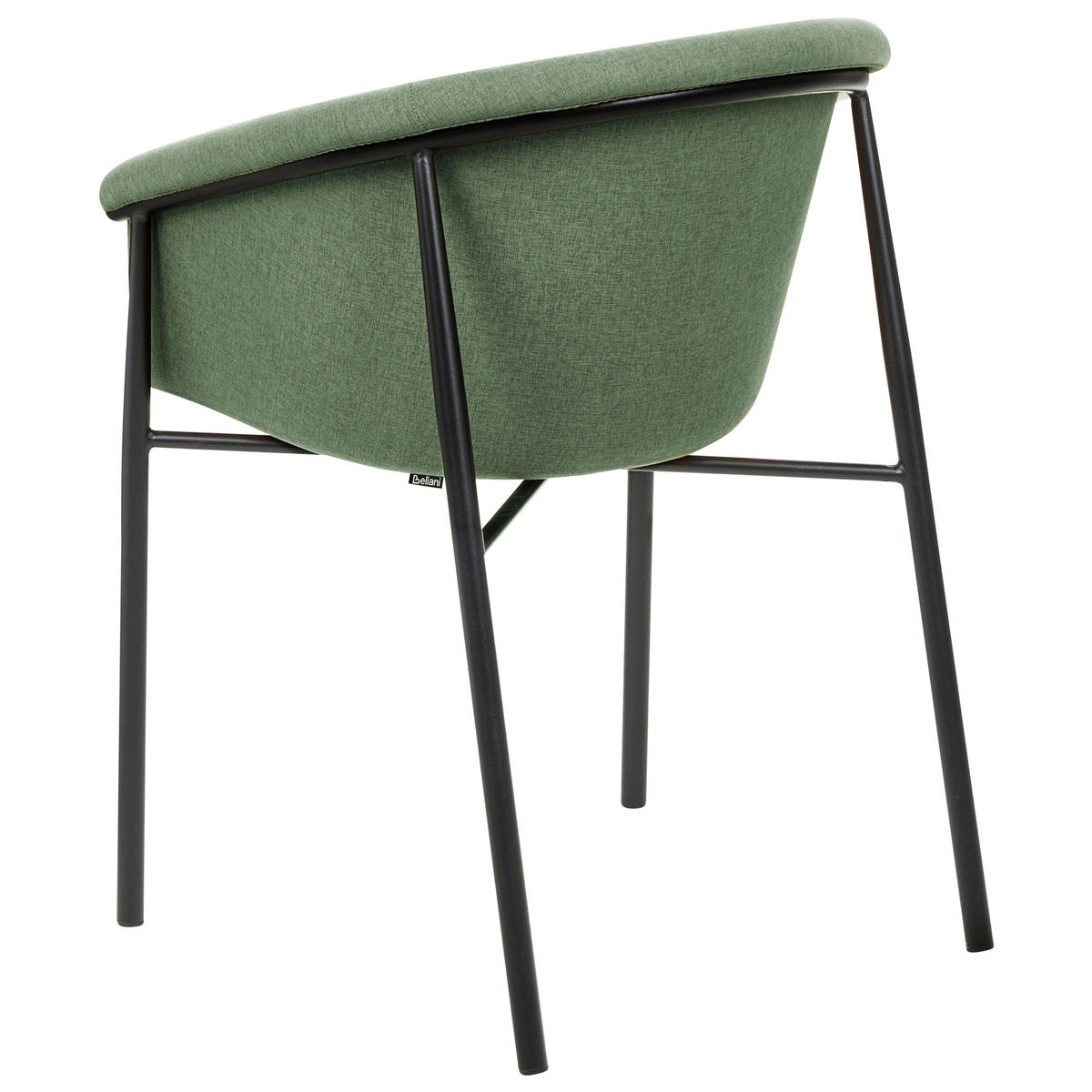 ÉTKEZŐSZÉK 2 darabos Szett Poliészter Zöld Ames - zöld, textil/fém (57/80/56cm) - Beliani