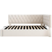 POLSTERBETT PANG-M4K7D2 90/200 cm Beige - Beige, Textil - PANGIVO