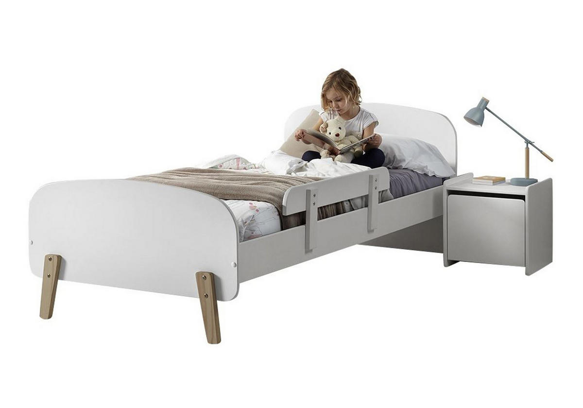 KINDERZIMMER Set Karilynn 3 Massivholz+MDF weiß - Weiß, Holz (230/73/130cm) - 58aufmkessel