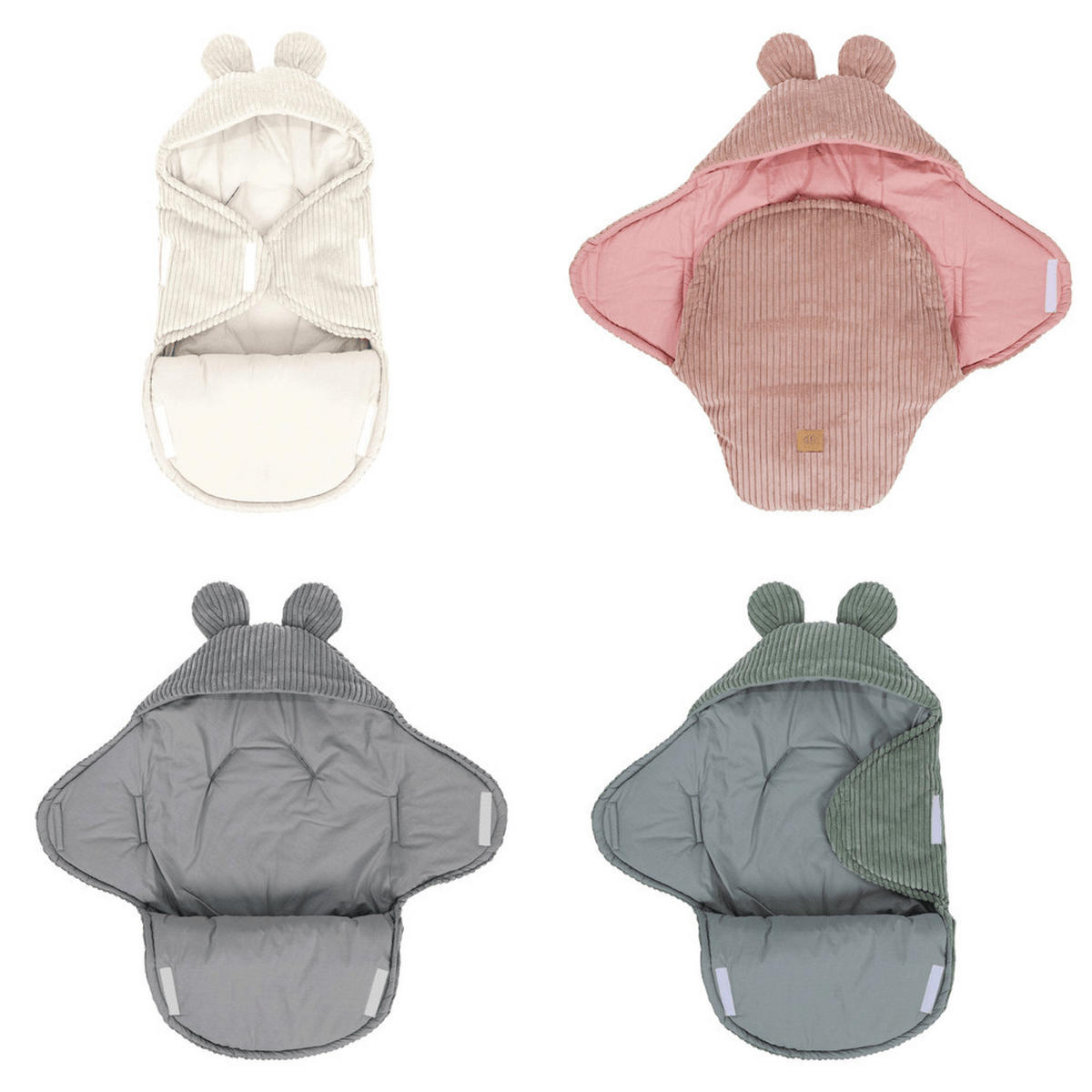 BABYWICKEL, Aesthetic, grau - Grau, Textil (45/80cm) - MeowBaby