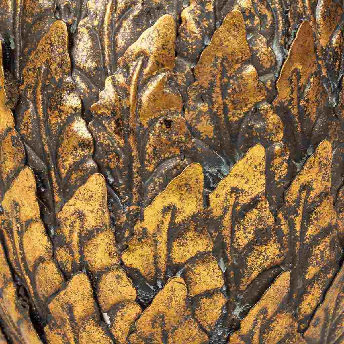 KERZENHALTER aus Metall, golden, 15x26cm - Goldfarben, Metall (26cm) - Wanderlust